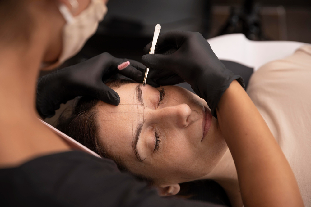 woman-going-through-microblading-treatment